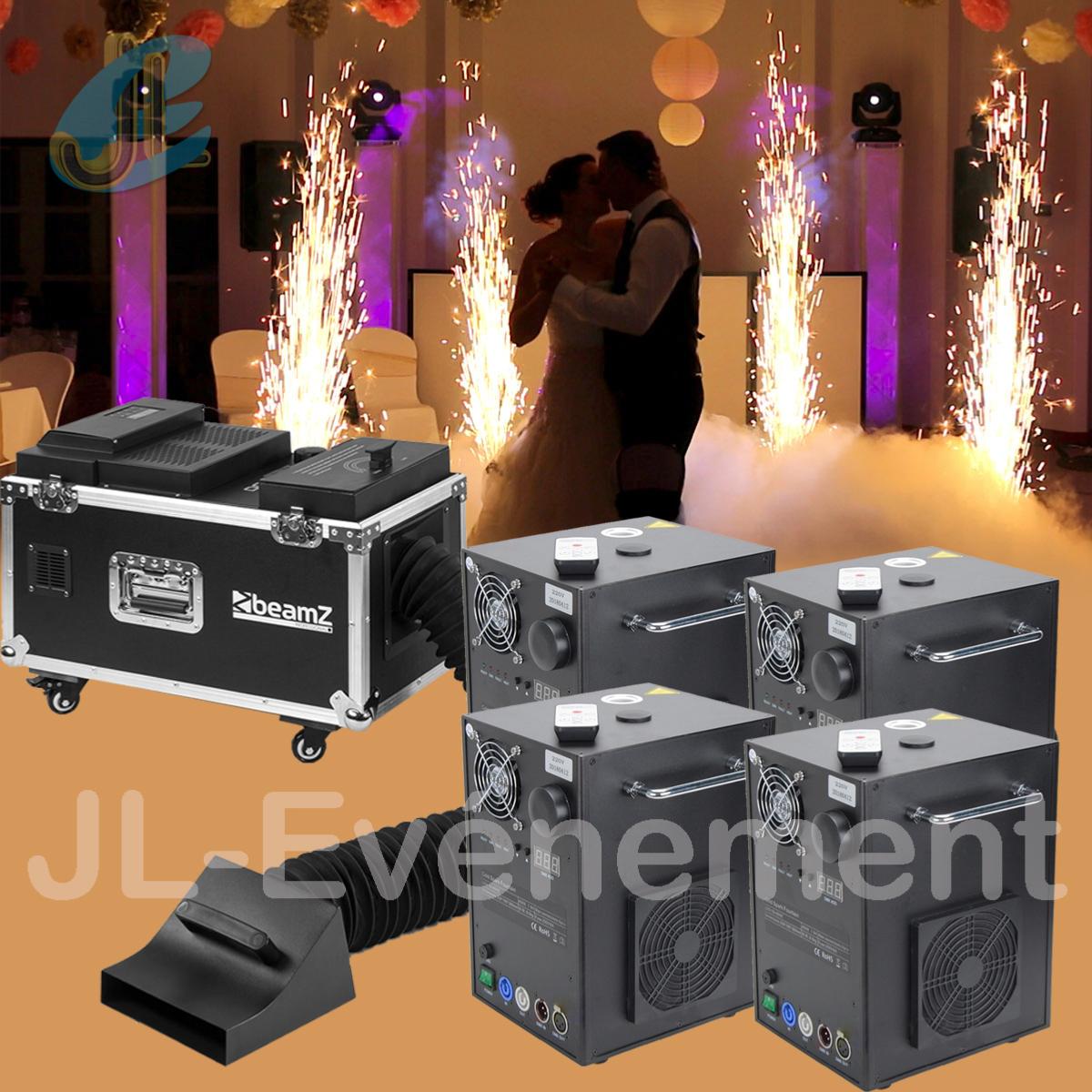 location machines  tincelle mariage; Pack mariage 4 machines  tincelles 1 machine fume lourde