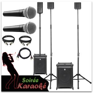 Location Karaoké - Pack sonorisation + 2 micros chant
