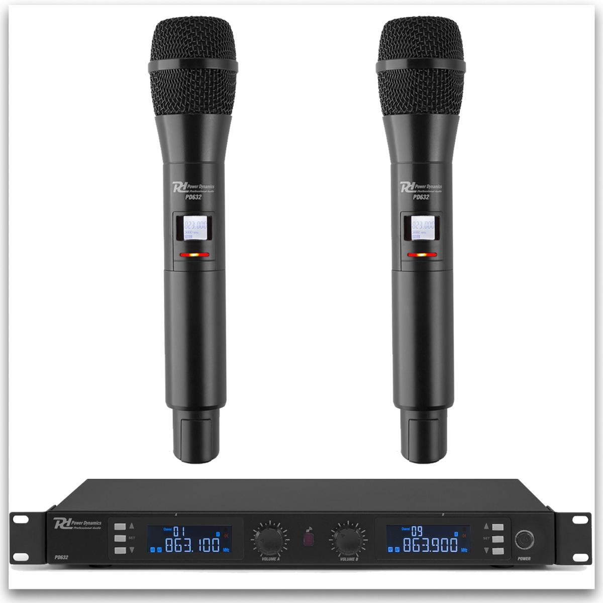 DWM-USB Système de microphone à main sans fil avec écran digital UHF via USB