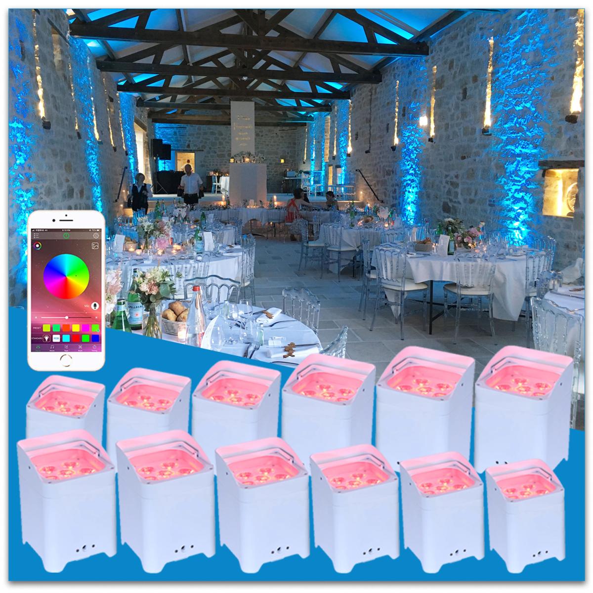 Location Projecteurs éclairage décoration jeux de lumière salle de  reception mariage