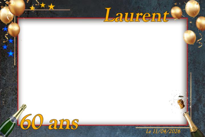 Template borne selfie anniversaire noir et or – style �l�gant – �le‑de‑France