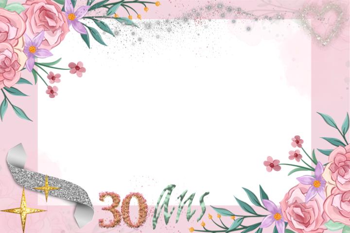 Cadre photobooth anniversaire rose poudr� – paillettes �l�gantes – location �le‑de‑France