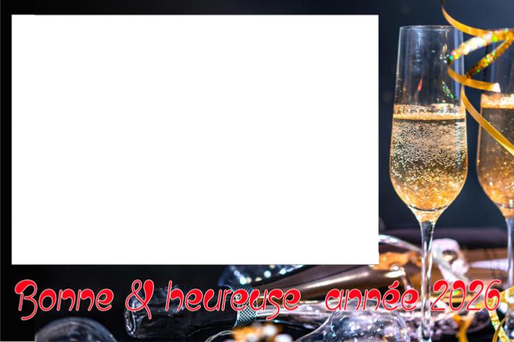 Cadre photo Nouvel An – design chic et festif – location �le‑de‑France