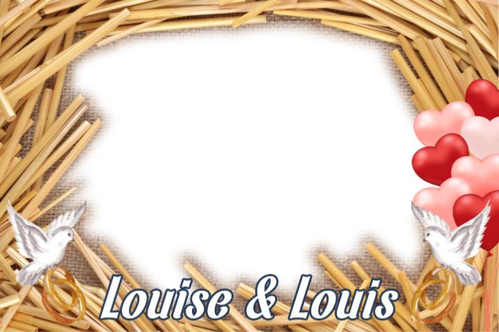 Cadre photobooth mariage champ�tre chic – fleurs et bois – location Val‑d’Oise - Oise