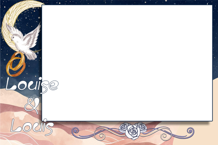 Template borne selfie mariage Nuit �toil�e – ambiance romantique – Val‑d’Oise - Oise